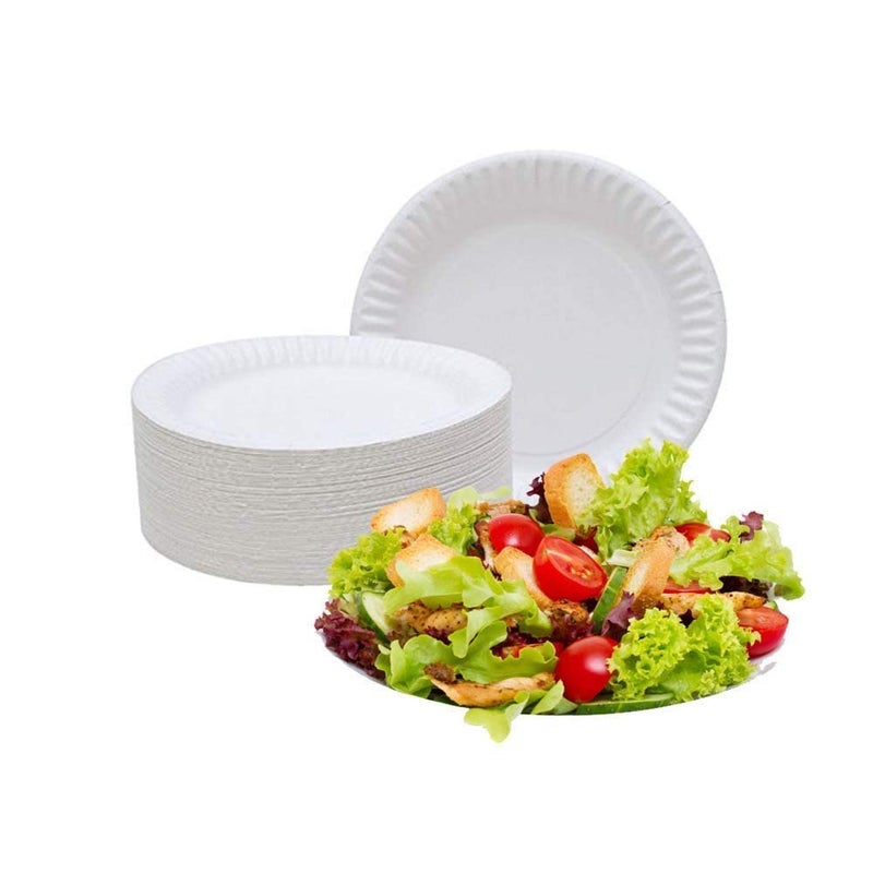 Perfect Stix Paper Plate 6" Paper Plates White, Pack of 300 (Packaging May Vary) - Image 3